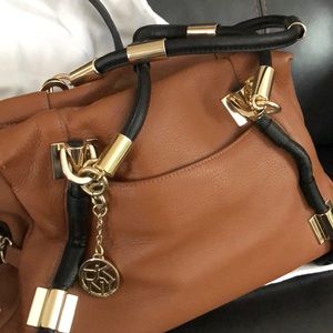 DKNY Black and Tan Bag - works with EVERYTHING